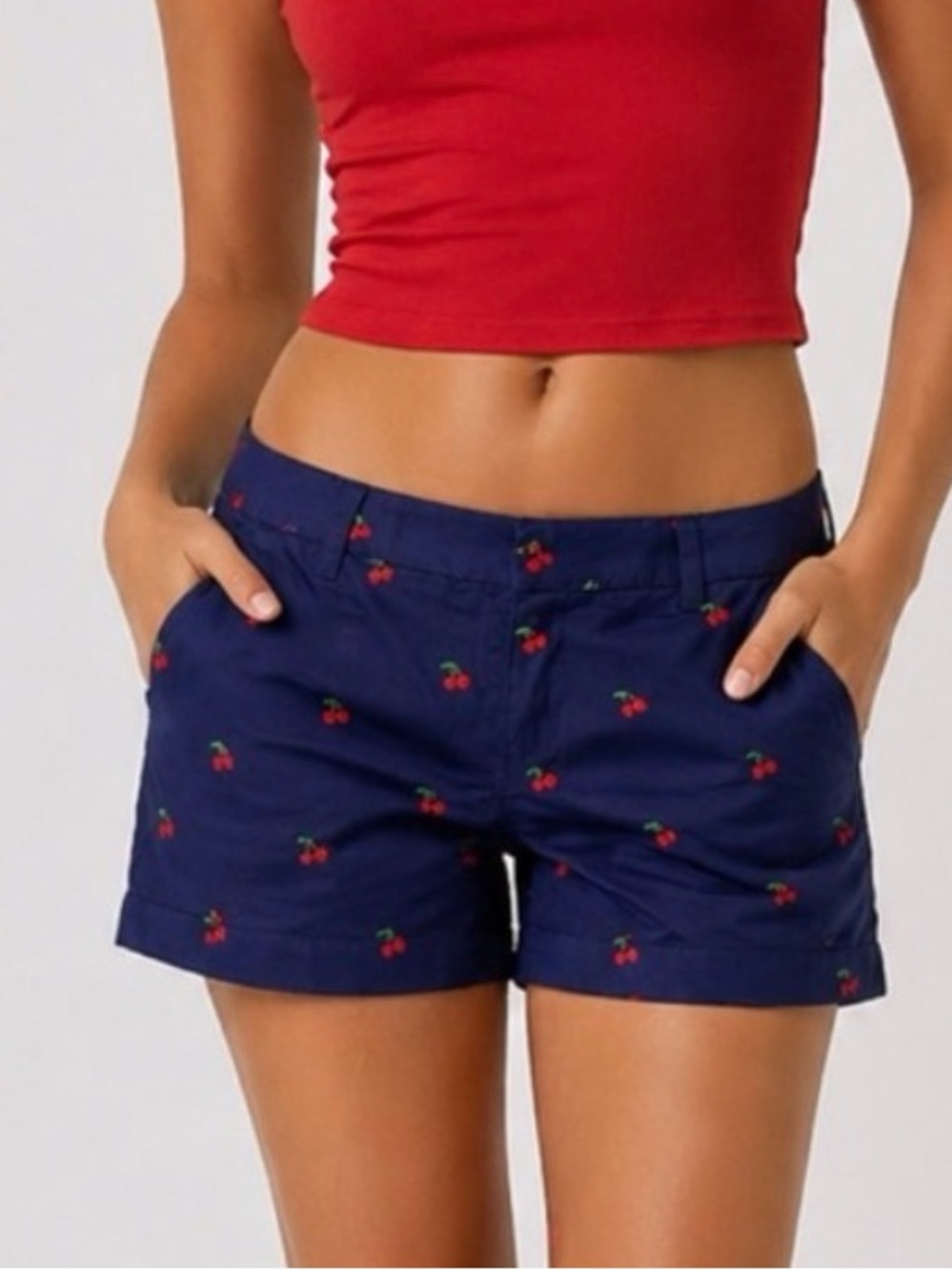 Cambridge Dry Goods Shorts with Cherries Women’s Size 6 NWT